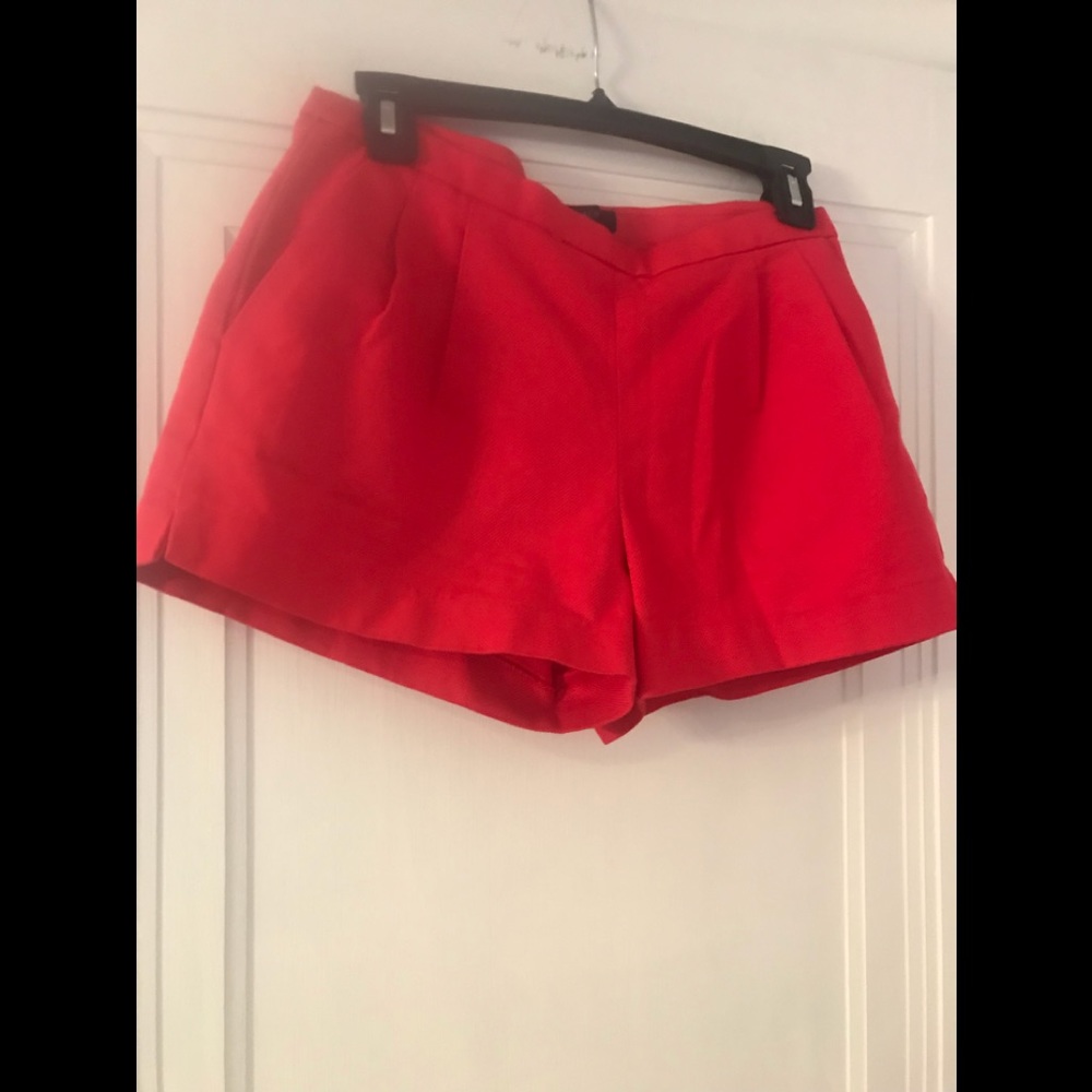 J crew red shorts
